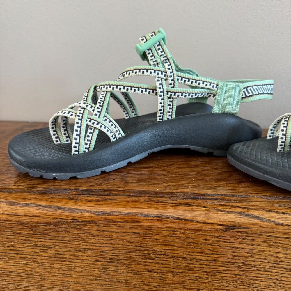 Chaco Women's Eco Tread Sandals Adjustable Strap Durable Sole Green Black Size 7 - Picture 4 of 16